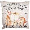 Clayre & Eef PPS22 Cushion Cover 45x45 cm Beige Orange Country Style Pumpkin Motif