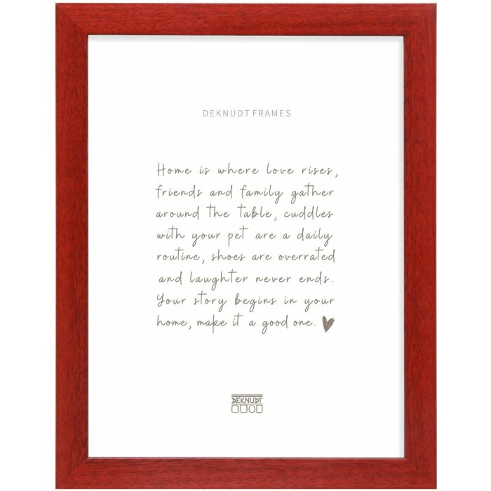 Deknudt S226K4 Picture Frame Wood Red 20.0 x 30.0 cm