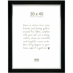 Deknudt S45VH2 Picture Frame Plastic Black 30.0x40.0 cm