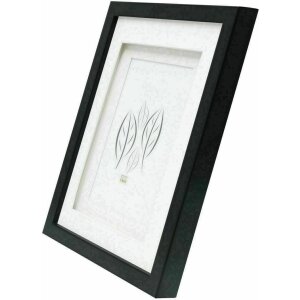 Deknudt S65KK2 Black picture frame double passe-partout 1 picture 30x40 cm