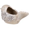 Clayre & Eef 6TE0541 Flower Pot Bird Beige Brown 25x14x14 cm Country Style