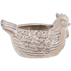 Clayre & Eef 6TE0542M Flowerpot Chicken Stoneware...