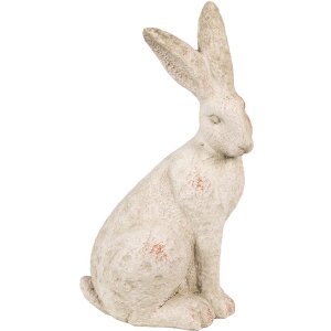 Clayre & Eef 6TE0544 Decoration Rabbit Beige 19x15x35 cm