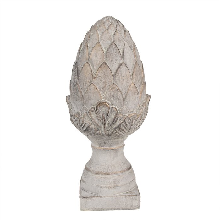 Clayre & Eef 6TE0545L Decoration Pinecone Stone Grey Ø 17x39 cm