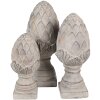 Clayre & Eef 6TE0545L Decoration Pinecone Stone Grey Ø 17x39 cm