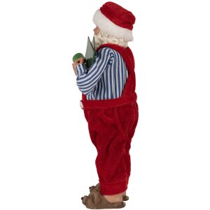 Clayre & Eef 65590 Father Christmas 13x10x27 cm Red White Country Style Decorative Figurine