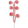 Clayre & Eef 65859 Christmas decoration candy cane red white 12x1x62 cm plastic