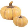 Clayre & Eef 6CE1759 Decoration Pumpkin Ceramic Yellow Brown Ø 15x10 cm