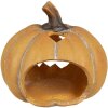 Clayre & Eef 6CE1760 Decorative Pumpkin Ceramic Orange 15x14x13 cm Country Style