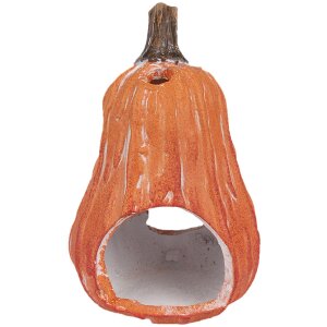 Clayre & Eef 6CE1762 Decorative Pumpkin Ceramic Orange 11x10x18 cm Country Style