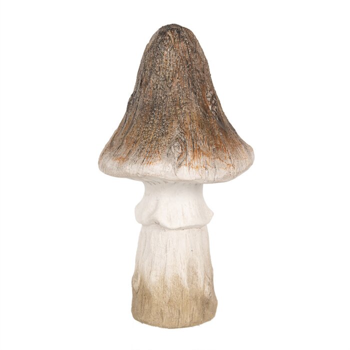 Clayre & Eef 6CE1764 Decorative Mushroom Ceramic Brown White Ø 12x22 cm