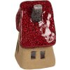 Clayre & Eef 6CE1777 Decoration House Brown Red Ceramic 10x8x13 cm Country Style