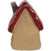 Clayre & Eef 6CE1777 Decoration House Brown Red Ceramic 10x8x13 cm Country Style