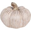 Clayre & Eef 6CE1801 Decorative Pumpkin Gold-coloured White Ø 16x13 cm Ceramic