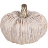 Clayre & Eef 6CE1801 Decorative Pumpkin Gold-coloured White Ø 16x13 cm Ceramic