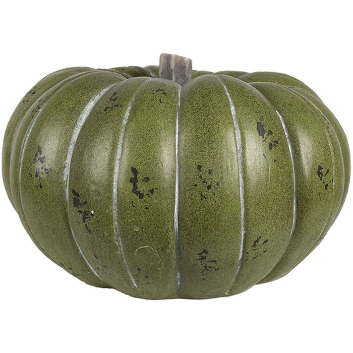 Clayre & Eef 6MG0046 Decorative Pumpkin Green Grey Ø 35x21 cm Magnesium Oxide