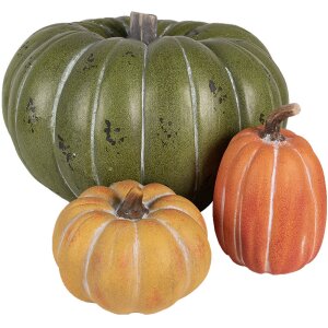 Clayre & Eef 6MG0046 Decorative Pumpkin Green Grey Ø 35x21 cm Magnesium Oxide