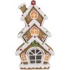 Clayre & Eef 6MG0051 Decoration House LED Brown White 24x11x41 cm 2xAAA