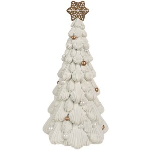 Clayre & Eef 6PR4245 Christmas Tree Decoration White...