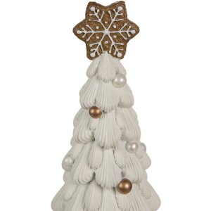 Clayre & Eef 6PR4245 Christmas Tree Decoration White...