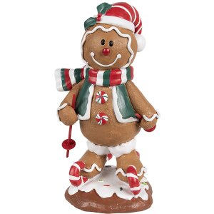 Clayre & Eef 6PR4259 Gingerbread Man Decoration Brown...