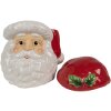 Clayre & Eef 6CE1847 Storage Tin Father Christmas White Red 19x18x22 cm