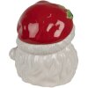 Clayre & Eef 6CE1847 Storage Tin Father Christmas White Red 19x18x22 cm