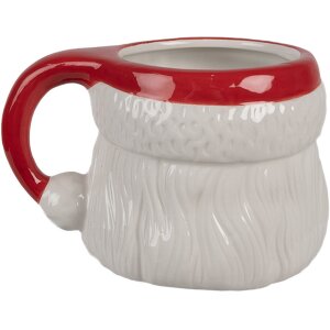 Clayre & Eef 6CEMU0154 Mug Father Christmas White Red...