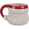 Clayre & Eef 6CEMU0154 Mug Father Christmas White Red 400 ml 14x11x9 cm