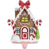 Clayre & Eef 6PR4258 Christmas stocking holder gingerbread house 13x11x18 cm