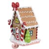 Clayre & Eef 6PR4258 Christmas stocking holder gingerbread house 13x11x18 cm