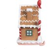 Clayre & Eef 6PR4258 Christmas stocking holder gingerbread house 13x11x18 cm