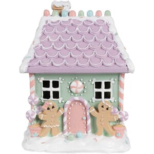 Clayre & Eef 6PR4267 Decorative House Christmas Green...