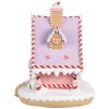 Clayre & Eef 6PR4268 Christmas House Pink Purple Polyresin 16x13x15 cm