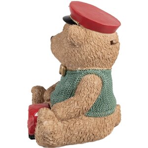 Clayre & Eef 6PR4277 Money Box Bear Brown Green...