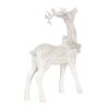 Clayre & Eef 6PR4284 Decoration Deer White 13x5x19 cm Polyresin