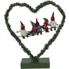 Clayre & Eef 65531 LED decoration heart gnome 26x9x28 cm Christmas decoration country house