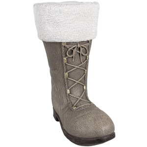 Clayre & Eef 6MG0047 Christmas Decoration Boots Grey 37x23x43 cm