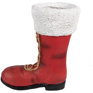 Clayre & Eef 6MG0048 Christmas Decoration Boots Red White 32x19x36 cm