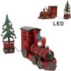 Clayre & Eef 6PR4239 Train with LED Decoration Red Green 30x7x21 cm Country House