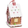 Clayre & Eef 6PR4255 Decoration Pendant House Brown White 7x5x9 cm