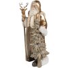 Clayre & Eef 6PR4279 Father Christmas Decoration Gold coloured 25x18x50 cm Polyresin