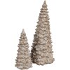 Clayre & Eef 6PR4289 Decorative Tree White Beige 9x9x18 cm Polyresin Country Style