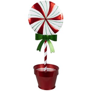 Clayre & Eef 6Y5627 Decoration Lollipop Red Metal...