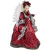 Clayre & Eef 50775 Decorative Angel Red 60x40x86 cm Textile Plastic Christmas