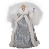 Clayre & Eef 65617 Decoration Angel White Silver-coloured 20x15x28 cm