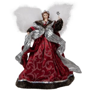 Clayre & Eef 65618 Decorative angel red white...