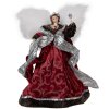 Clayre & Eef 65618 Decorative angel red white 20x15x28 cm textile on plastic