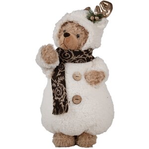 Clayre & Eef 65619 Decoration Bear White Beige...