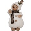 Clayre & Eef 65619 Decoration Bear White Beige 22x16x40 cm Country style